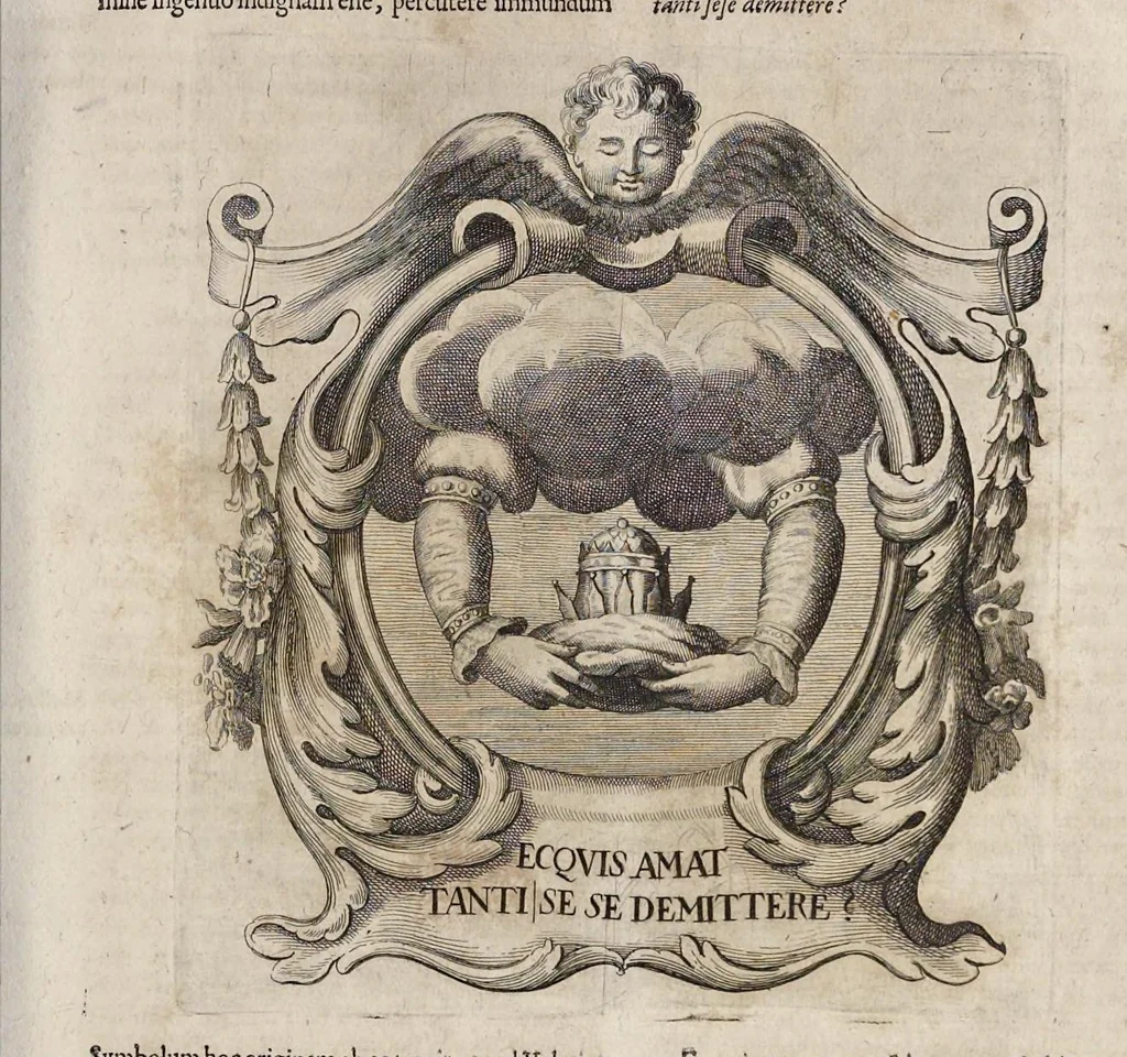 An illustration from Homo et ejus partes figuratus & symbolicus, anatomicus, rationalis, moralis, mysticus, politicus, & legalis : collectus et explicatus cum figuris, symbolis, anatomiis ... reflexionibus et declarationibus tam ex sacris quàm profanis auctoribus desumptis, 1695, leaf 242