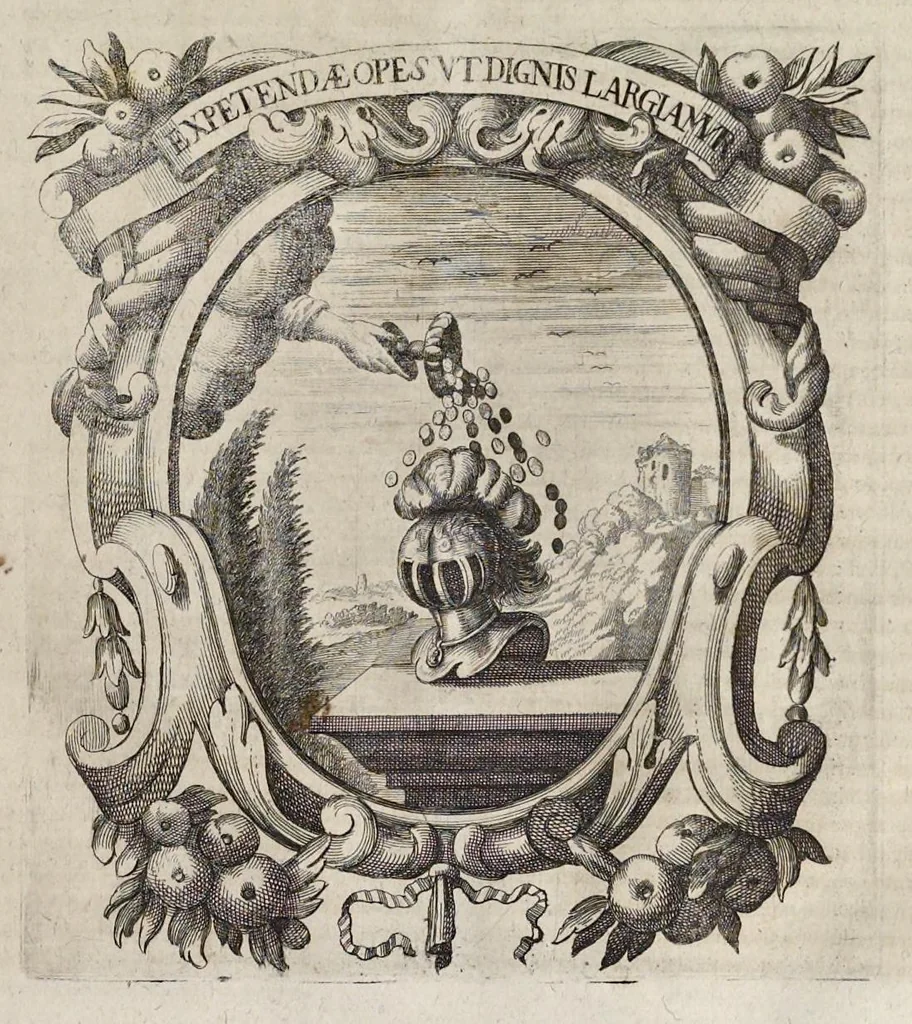 An illustration from Homo et ejus partes figuratus & symbolicus, anatomicus, rationalis, moralis, mysticus, politicus, & legalis : collectus et explicatus cum figuris, symbolis, anatomiis ... reflexionibus et declarationibus tam ex sacris quàm profanis auctoribus desumptis, 1695, leaf 246