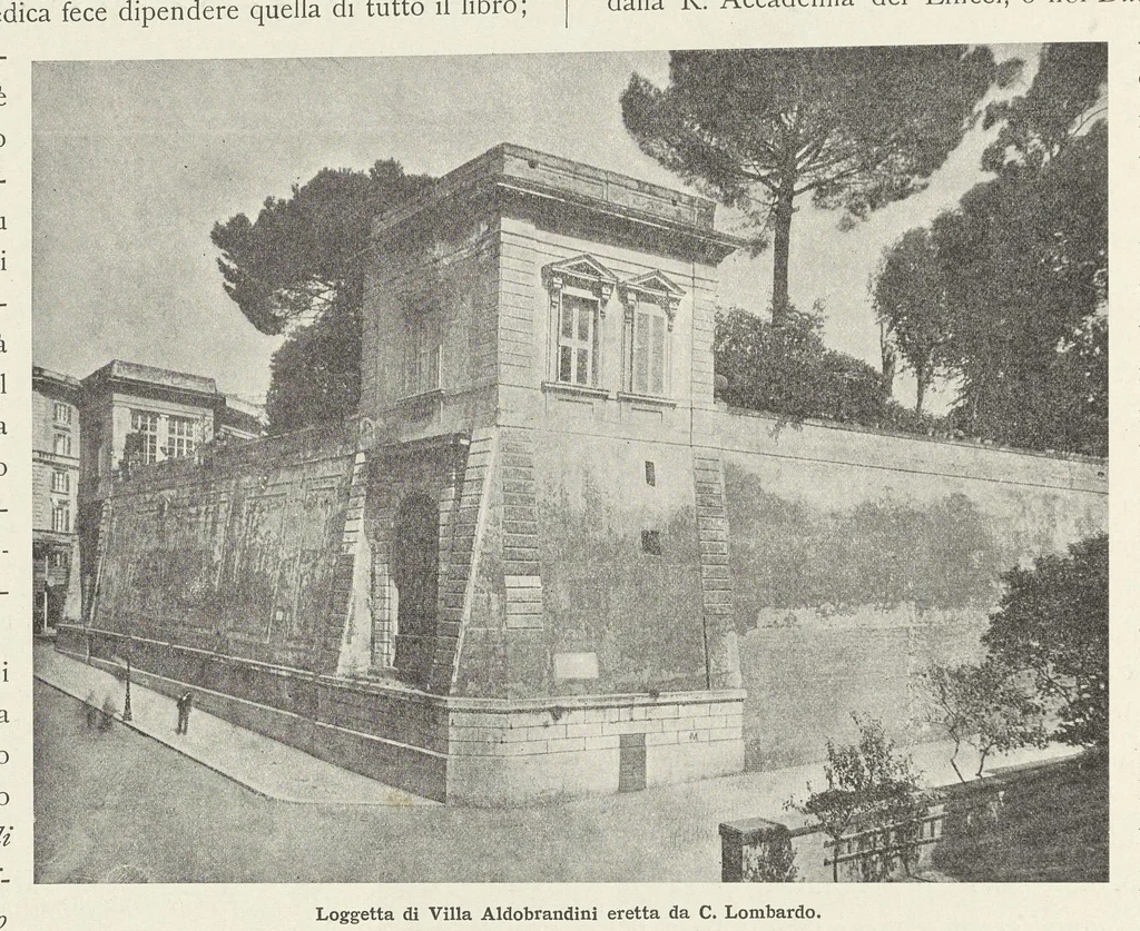 An illustration from Le Nozze Aldobrandine : i paesaggi con scene dell'Odissea e le altre pitture murali antiche conservate nella Biblioteca Vaticana e nei musei pontifici, 1907, leaf 19