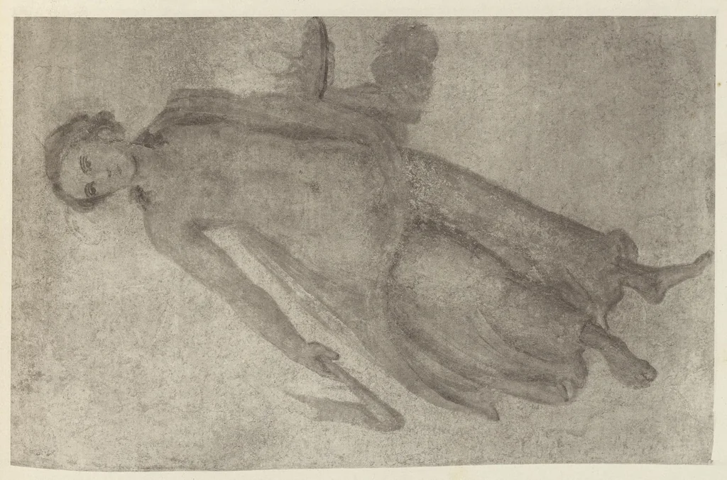 An illustration from Le Nozze Aldobrandine : i paesaggi con scene dell'Odissea e le altre pitture murali antiche conservate nella Biblioteca Vaticana e nei musei pontifici, 1907, leaf 226