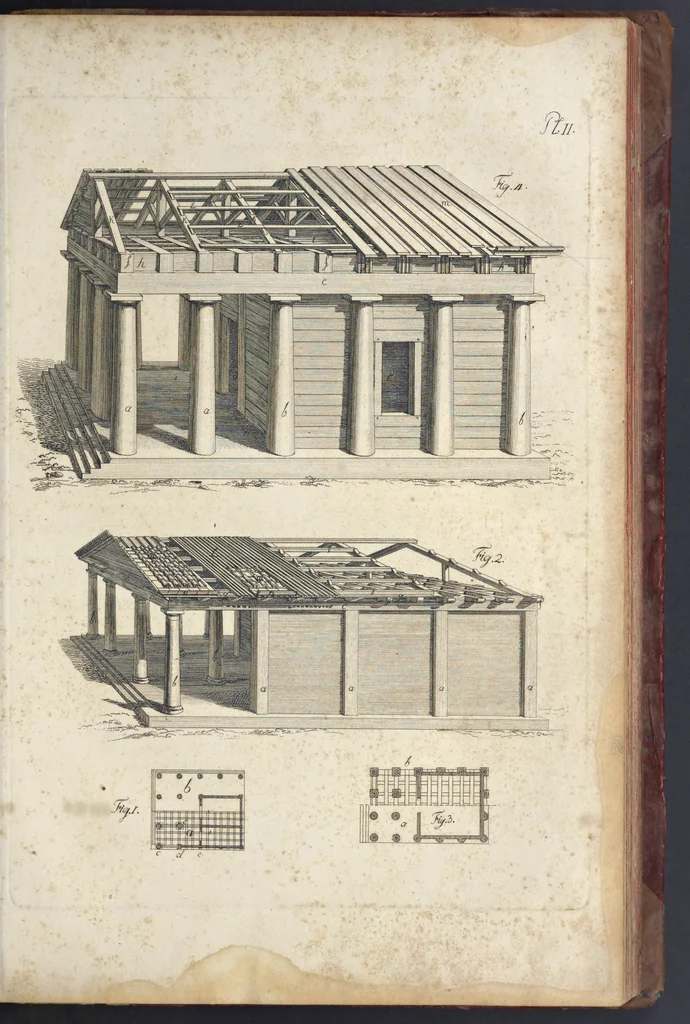 An illustration from Die Baukunst nach den Grundsätzen der Alten, 1809, leaf 272