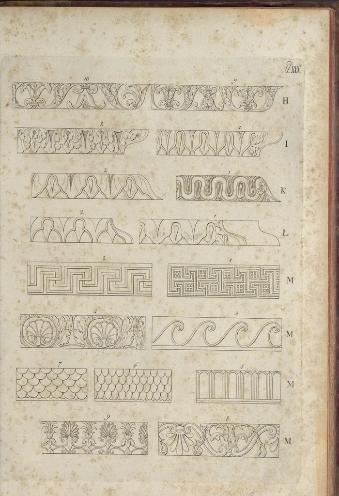 An illustration from Die Baukunst nach den Grundsätzen der Alten, 1809, leaf 356