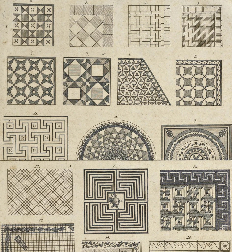 An illustration from Die Baukunst nach den Grundsätzen der Alten, 1809, leaf 404