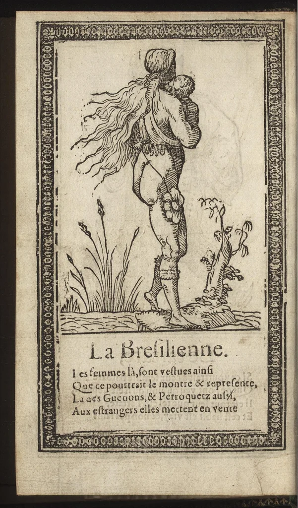 An illustration from Recueil de la diuersité des habits, : qui sont de present en vsage, tant es pays d'Europe. Asie, Affrique & Isles sauuages, le tout fait apres le naturel, 1567, leaf 115