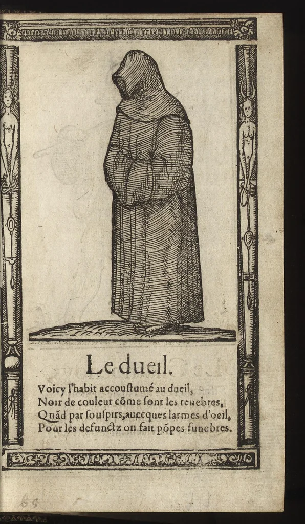 An illustration from Recueil de la diuersité des habits, : qui sont de present en vsage, tant es pays d'Europe. Asie, Affrique & Isles sauuages, le tout fait apres le naturel, 1567, leaf 30