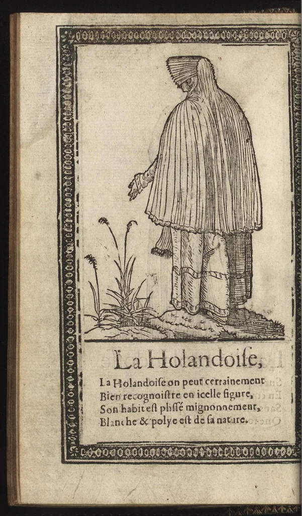 An illustration from Recueil de la diuersité des habits, : qui sont de present en vsage, tant es pays d'Europe. Asie, Affrique & Isles sauuages, le tout fait apres le naturel, 1567, leaf 37