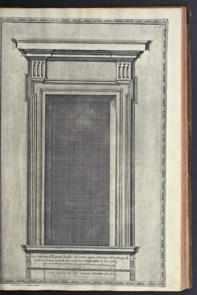 An illustration from Della trasportatione dell'obelisco vaticano et delle fabriche di nostro signore papa Sisto V, fatte dal cavallier Domenico Fontana, architetto di Sva Santita, libro primo, 1590, leaf 146