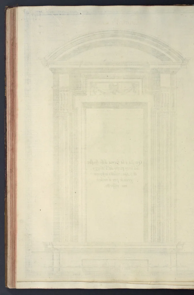 An illustration from Della trasportatione dell'obelisco vaticano et delle fabriche di nostro signore papa Sisto V, fatte dal cavallier Domenico Fontana, architetto di Sva Santita, libro primo, 1590, leaf 151