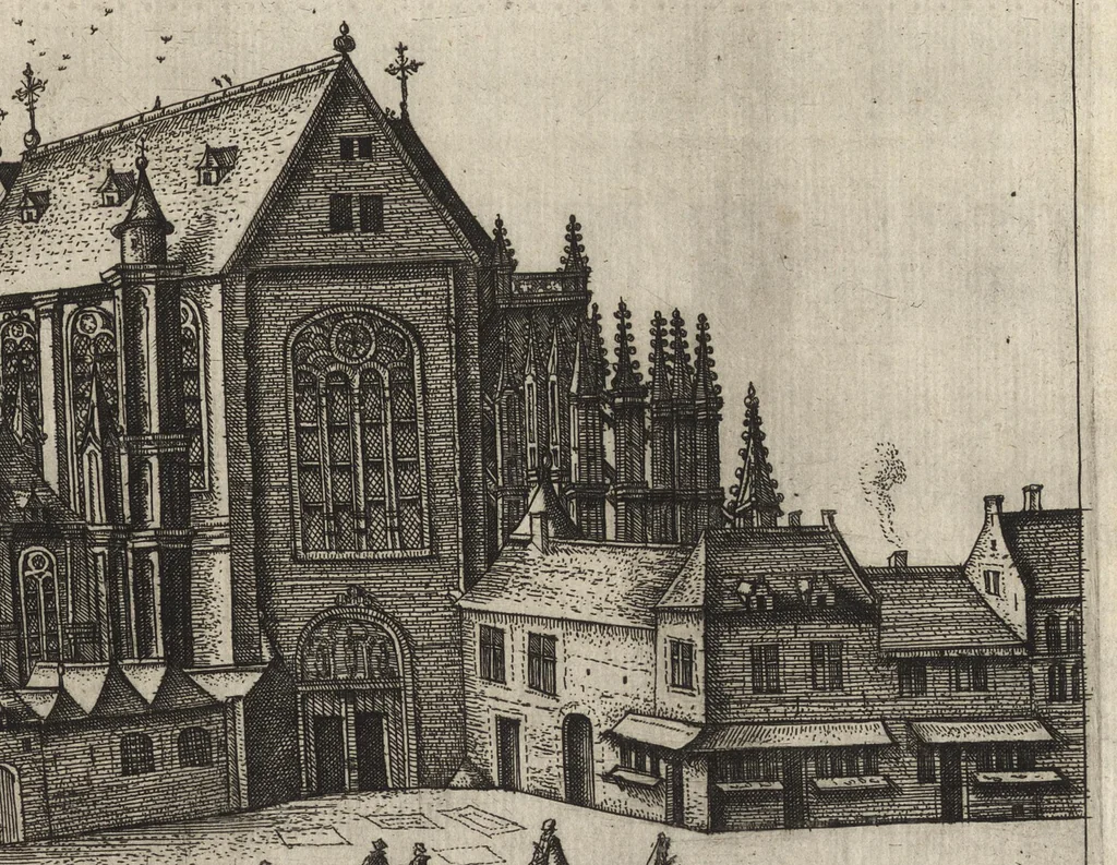 An illustration from Caroli ScribanI e Societate Iesu Origines Antuerpiensium, 1610, leaf 90