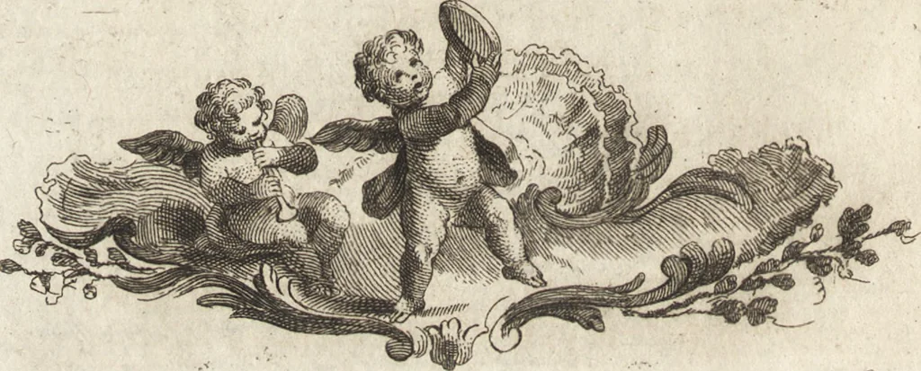 An illustration from Quattro discorsi di Anton Chi-Chiama, bidello dell'Accademia Veneziana, di pittura, scultura, e Architettura : che possono servire di risposto a quanto scrisse, scrive, e scriverà in biasimo della scuola, e de' maestri Veneziani, il cav. Giosue' Reynolds, presidente della R. Accademia di Londra ec. : aggiuntevi sul fine d'ogni discorso alcune critiche annotazioni, 1783, leaf 57