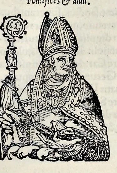 An illustration from Catalogvs annorvm et principvm siue monarcharvm mvndi geminvs : plerisqve in locis obscvrioribus illustratus & in caelebrioribus locupletatus atq[ue] à mendis, recognitione diligenti repurgatus : cum accessione multorum aliorum quae in priori aeditione non continebantur, quemadmodum suis locis toto libro uidere licebit, ab homine condito, usq[ue] in praesentem, à nato Christo, millesimum quingentesimum & quinquagesimum annum deductus & continuatus, 1550, leaf 164