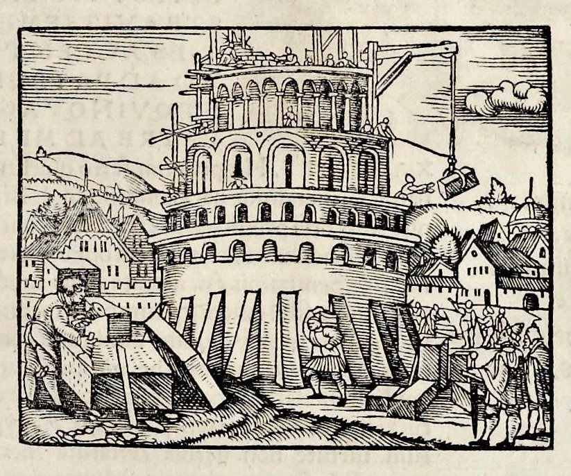 An illustration from Catalogvs annorvm et principvm siue monarcharvm mvndi geminvs : plerisqve in locis obscvrioribus illustratus & in caelebrioribus locupletatus atq[ue] à mendis, recognitione diligenti repurgatus : cum accessione multorum aliorum quae in priori aeditione non continebantur, quemadmodum suis locis toto libro uidere licebit, ab homine condito, usq[ue] in praesentem, à nato Christo, millesimum quingentesimum & quinquagesimum annum deductus & continuatus, 1550, leaf 32