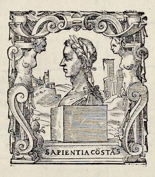 An illustration from Libri qvatvor De scrvpvlis chronologor[vm] : in qvibvs non solvm calculus sacrae scripturae cum serie quatuor monarchiarum, & Olympiadibus Graecorum, atq[ue] annis ab Vrbe Roma condita pulcherrima harmonia conciliatur ..., 1575, leaf 170