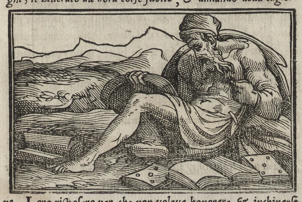 An illustration from La moral' filosophia del Doni, tratta da gli antichi scrittori, 1552, leaf 104
