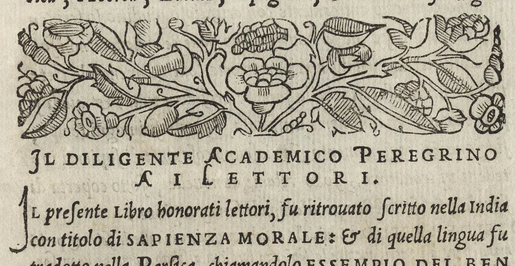 An illustration from La moral' filosophia del Doni, tratta da gli antichi scrittori, 1552, leaf 12