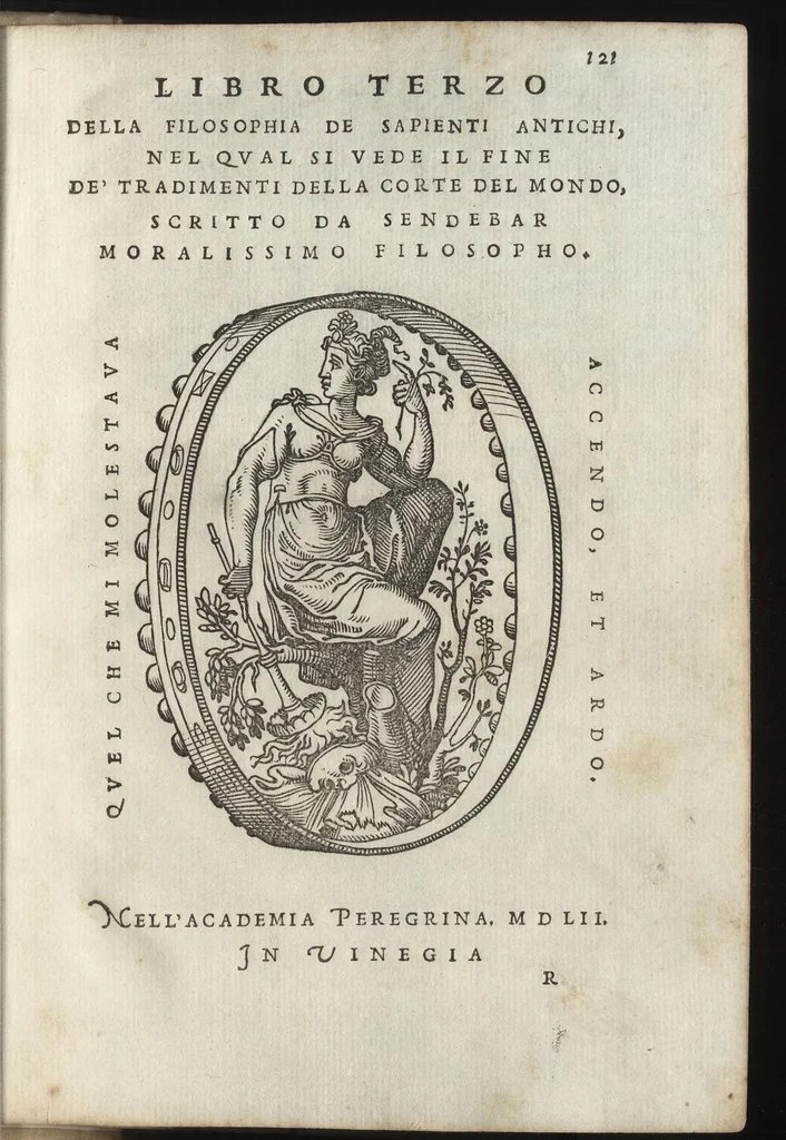 An illustration from La moral' filosophia del Doni, tratta da gli antichi scrittori, 1552, leaf 132