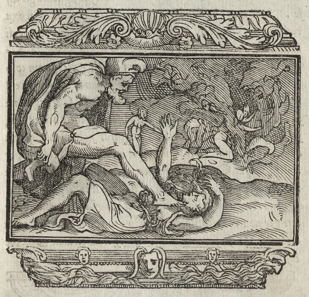 An illustration from La moral' filosophia del Doni, tratta da gli antichi scrittori, 1552, leaf 148