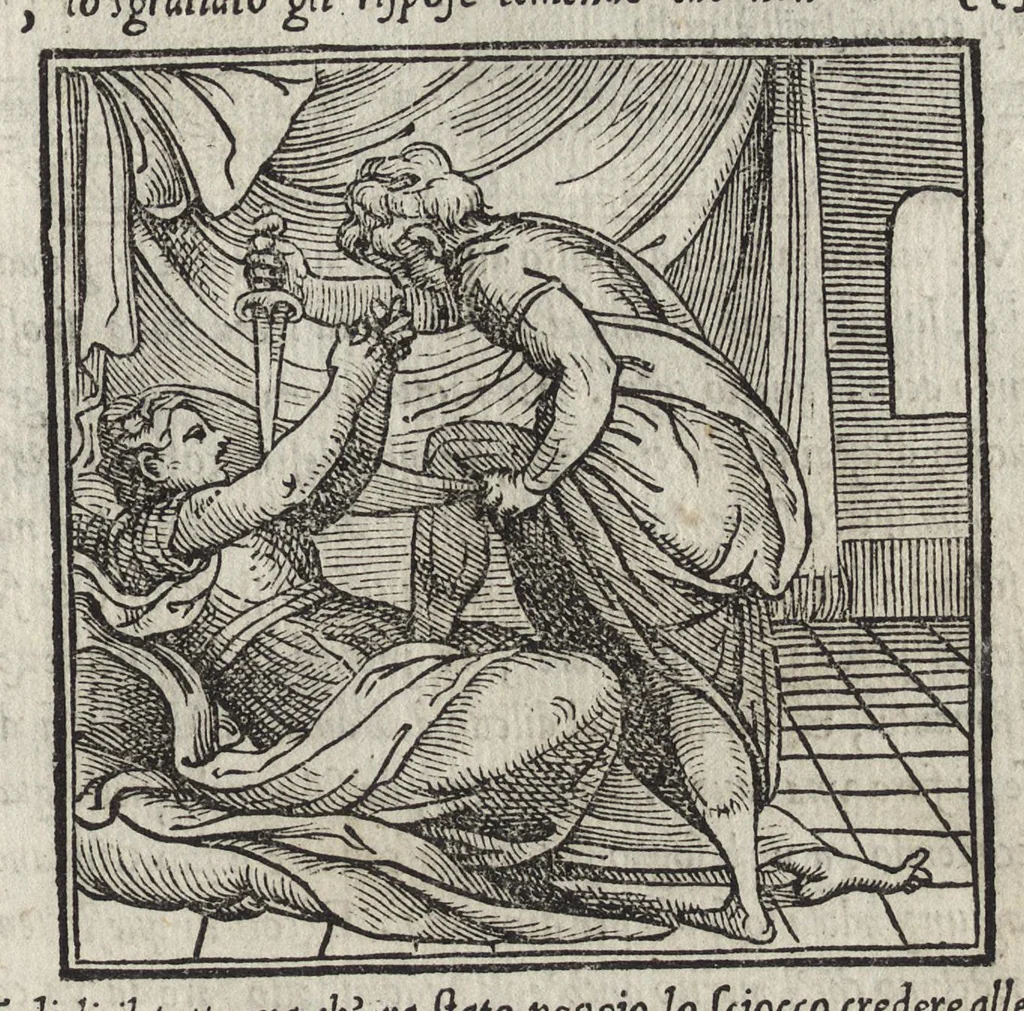 An illustration from La moral' filosophia del Doni, tratta da gli antichi scrittori, 1552, leaf 32