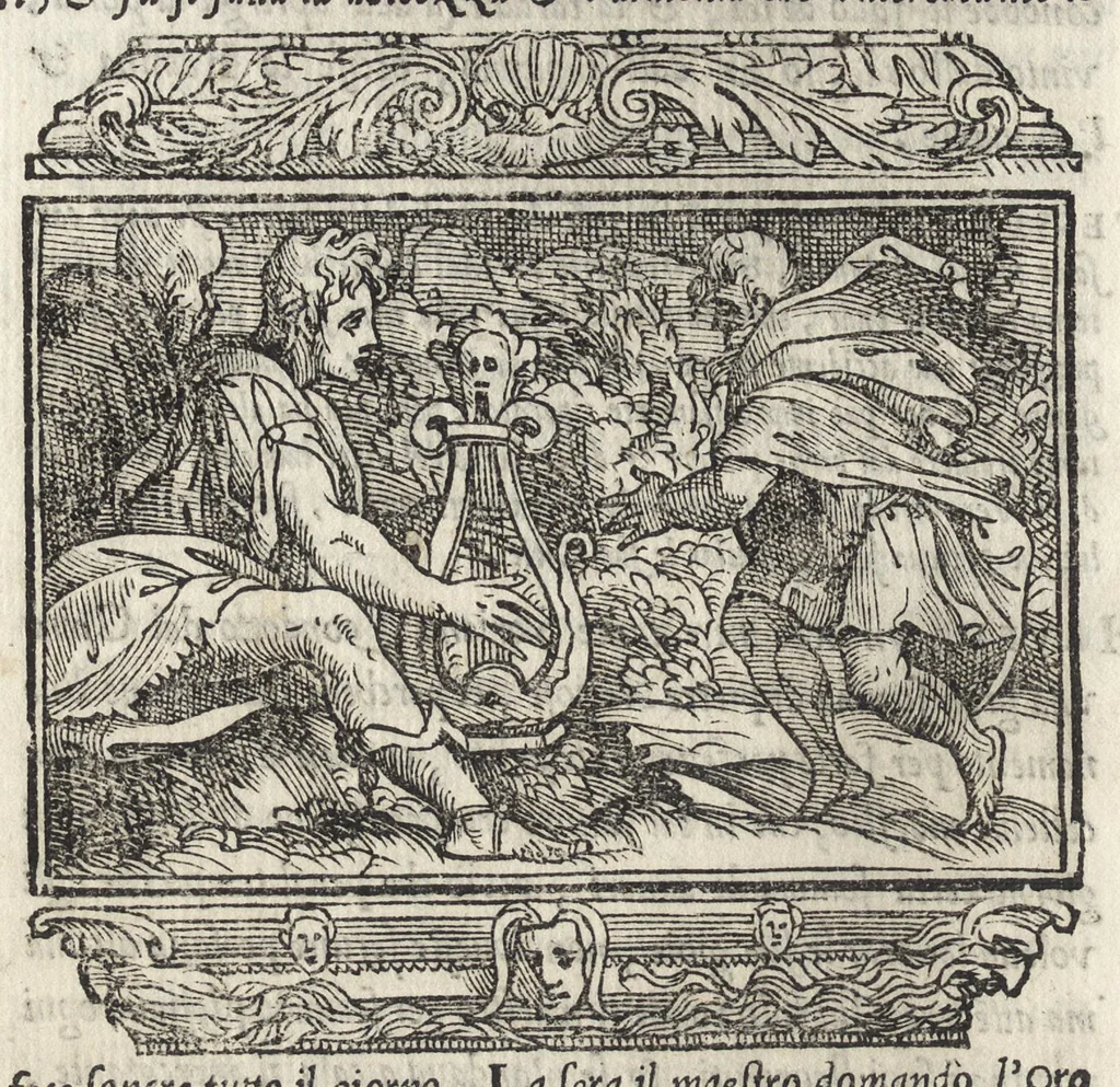 An illustration from La moral' filosophia del Doni, tratta da gli antichi scrittori, 1552, leaf 35