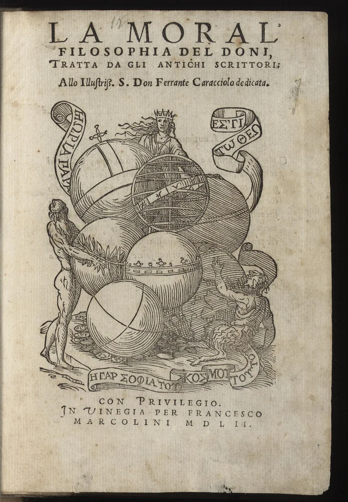 An illustration from La moral' filosophia del Doni, tratta da gli antichi scrittori, 1552, leaf 4