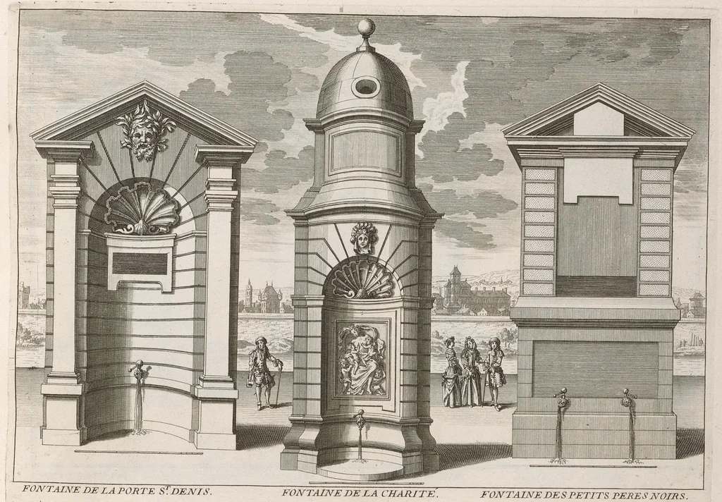 An illustration from Les places, portes, fontaines, eglises, et maisons de Paris, 1670, leaf 56