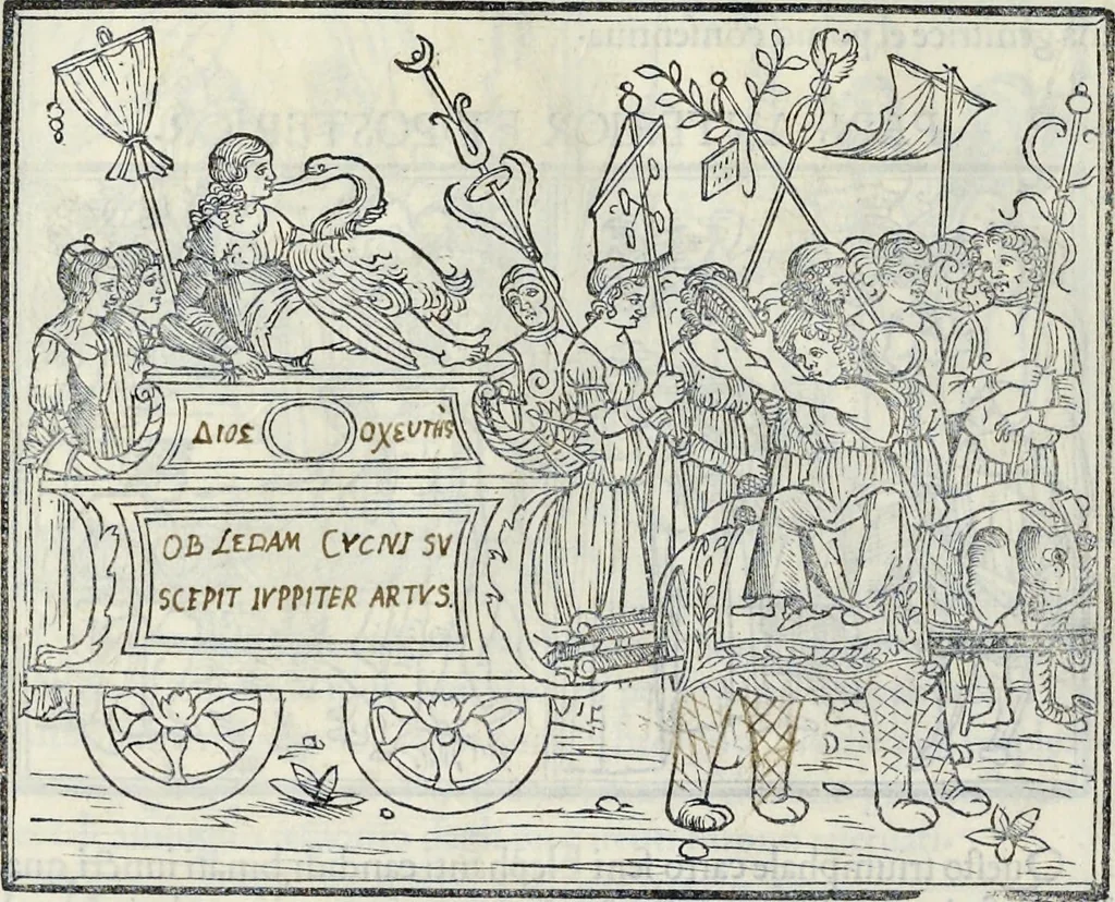 An illustration from La Hypnerotomachia di Poliphilo : cioè pvgna d'amore in sogno, dov'egli mostra, che tvtte le cose hvmane non sono altro che sogno, & doue narra molt'altre cose degne di cognitione, 1545, leaf 169