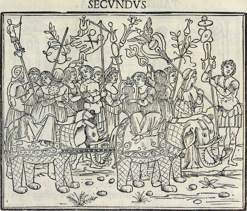An illustration from La Hypnerotomachia di Poliphilo : cioè pvgna d'amore in sogno, dov'egli mostra, che tvtte le cose hvmane non sono altro che sogno, & doue narra molt'altre cose degne di cognitione, 1545, leaf 170
