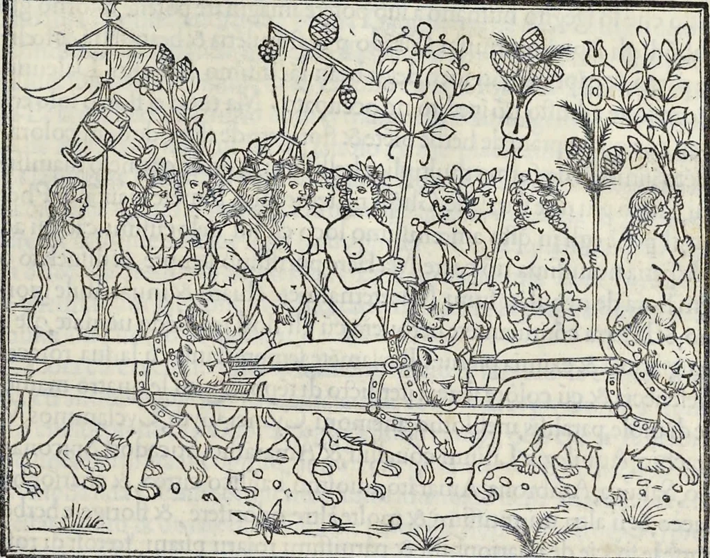 An illustration from La Hypnerotomachia di Poliphilo : cioè pvgna d'amore in sogno, dov'egli mostra, che tvtte le cose hvmane non sono altro che sogno, & doue narra molt'altre cose degne di cognitione, 1545, leaf 180