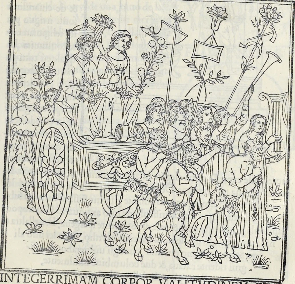 An illustration from La Hypnerotomachia di Poliphilo : cioè pvgna d'amore in sogno, dov'egli mostra, che tvtte le cose hvmane non sono altro che sogno, & doue narra molt'altre cose degne di cognitione, 1545, leaf 194
