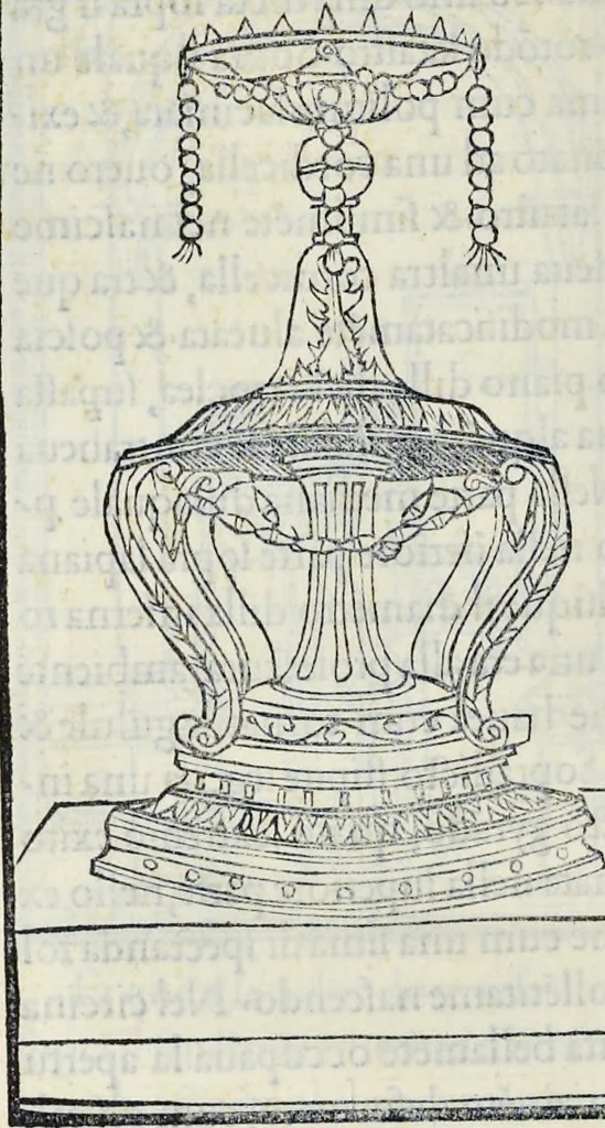 An illustration from La Hypnerotomachia di Poliphilo : cioè pvgna d'amore in sogno, dov'egli mostra, che tvtte le cose hvmane non sono altro che sogno, & doue narra molt'altre cose degne di cognitione, 1545, leaf 225
