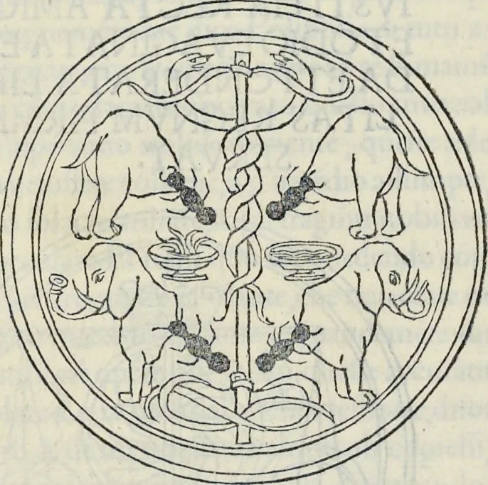 An illustration from La Hypnerotomachia di Poliphilo : cioè pvgna d'amore in sogno, dov'egli mostra, che tvtte le cose hvmane non sono altro che sogno, & doue narra molt'altre cose degne di cognitione, 1545, leaf 247