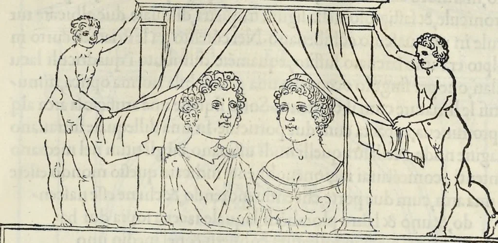 An illustration from La Hypnerotomachia di Poliphilo : cioè pvgna d'amore in sogno, dov'egli mostra, che tvtte le cose hvmane non sono altro che sogno, & doue narra molt'altre cose degne di cognitione, 1545, leaf 272