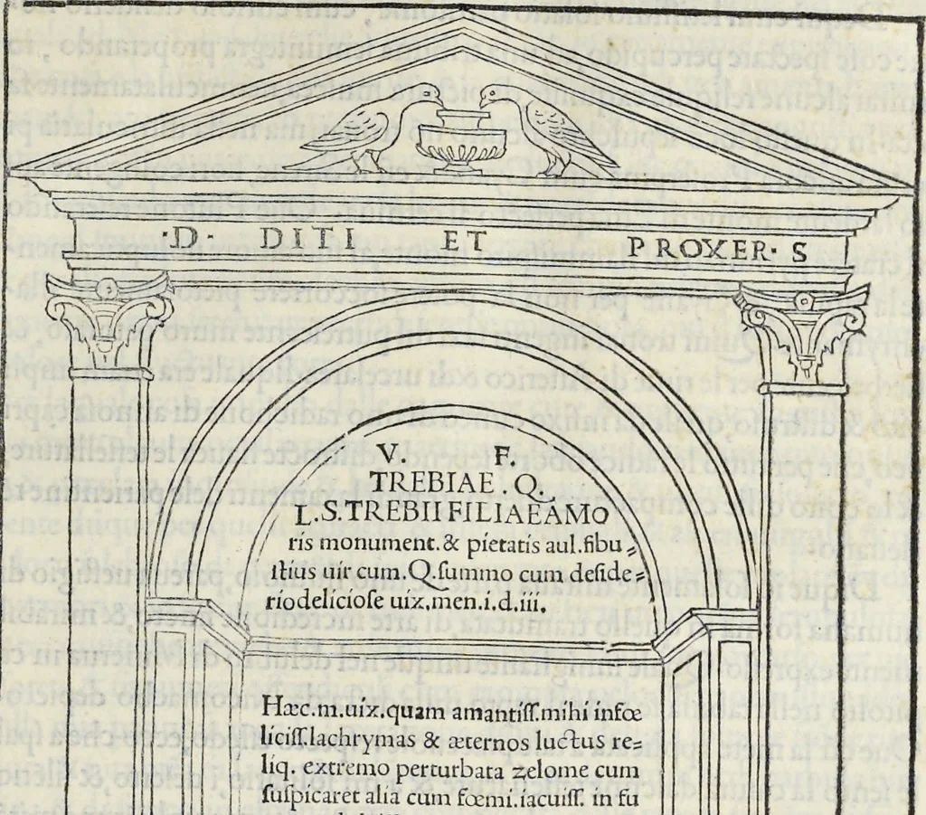 An illustration from La Hypnerotomachia di Poliphilo : cioè pvgna d'amore in sogno, dov'egli mostra, che tvtte le cose hvmane non sono altro che sogno, & doue narra molt'altre cose degne di cognitione, 1545, leaf 274