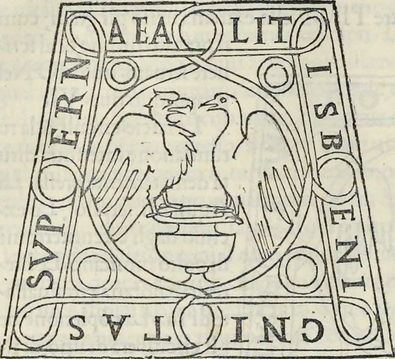 An illustration from La Hypnerotomachia di Poliphilo : cioè pvgna d'amore in sogno, dov'egli mostra, che tvtte le cose hvmane non sono altro che sogno, & doue narra molt'altre cose degne di cognitione, 1545, leaf 327