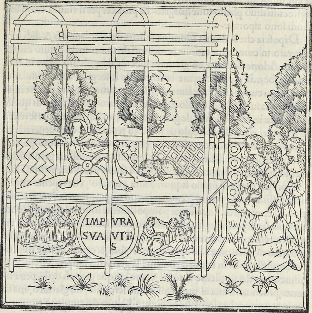 An illustration from La Hypnerotomachia di Poliphilo : cioè pvgna d'amore in sogno, dov'egli mostra, che tvtte le cose hvmane non sono altro che sogno, & doue narra molt'altre cose degne di cognitione, 1545, leaf 378