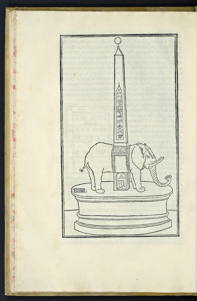 An illustration from La Hypnerotomachia di Poliphilo : cioè pvgna d'amore in sogno, dov'egli mostra, che tvtte le cose hvmane non sono altro che sogno, & doue narra molt'altre cose degne di cognitione, 1545, leaf 41