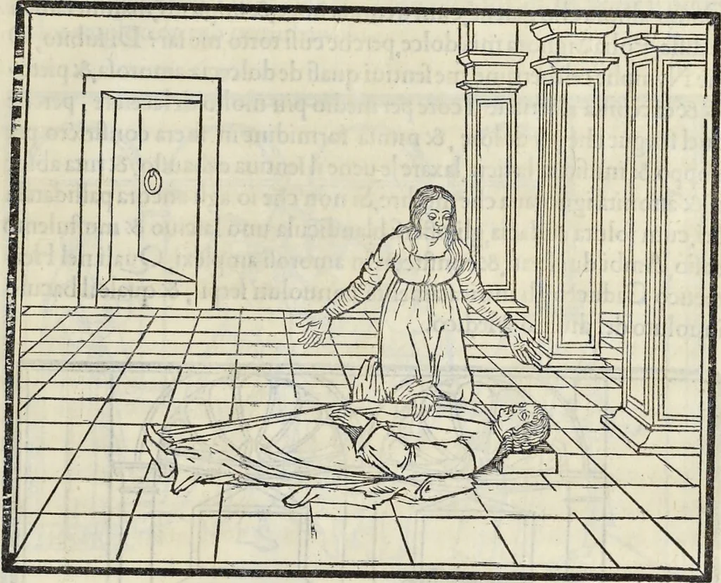An illustration from La Hypnerotomachia di Poliphilo : cioè pvgna d'amore in sogno, dov'egli mostra, che tvtte le cose hvmane non sono altro che sogno, & doue narra molt'altre cose degne di cognitione, 1545, leaf 424