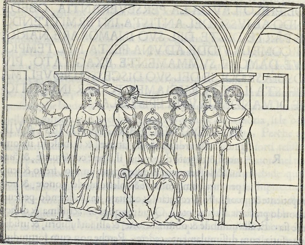 An illustration from La Hypnerotomachia di Poliphilo : cioè pvgna d'amore in sogno, dov'egli mostra, che tvtte le cose hvmane non sono altro che sogno, & doue narra molt'altre cose degne di cognitione, 1545, leaf 438