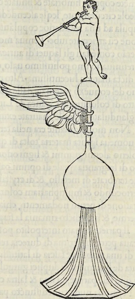 An illustration from La Hypnerotomachia di Poliphilo : cioè pvgna d'amore in sogno, dov'egli mostra, che tvtte le cose hvmane non sono altro che sogno, & doue narra molt'altre cose degne di cognitione, 1545, leaf 84