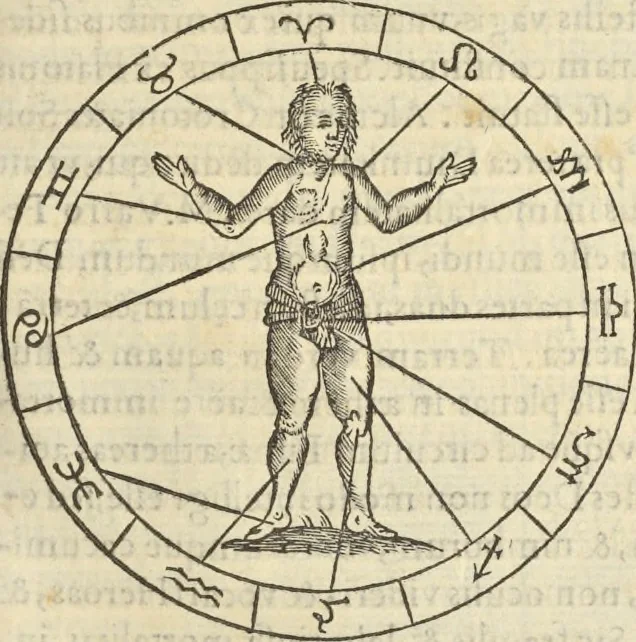 An illustration from Athanasii Kircheri e Soc. Iesu Obeliscus Pamphilius, hoc est, Interpretatio noua & hucusque intentata obelisci hieroglyphici quem non ita pridem ex veteri hippodromo Antonini Caracallae Caesaris, in agonale forum transtulit, integritati restituit & in Vbis Aeternae ornamentum erexit Innocentius X. Pont. Max. : in quo post varia Aegyptiacae, Chaldaicae, Hebraicae, Graecanicae antiquitatis doctrinaeque qua sacrae, qua profanae monumenta, veterum tandem theologia, hieroglyphicis inuoluta symbolis, detecta e tenebris in lucem asseritur, 1650, leaf 264