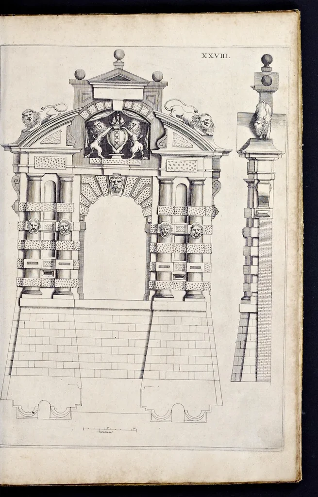 An illustration from Architectura moderna, ofte, Bouwinge van onsen tyt ..., 1631, leaf 86