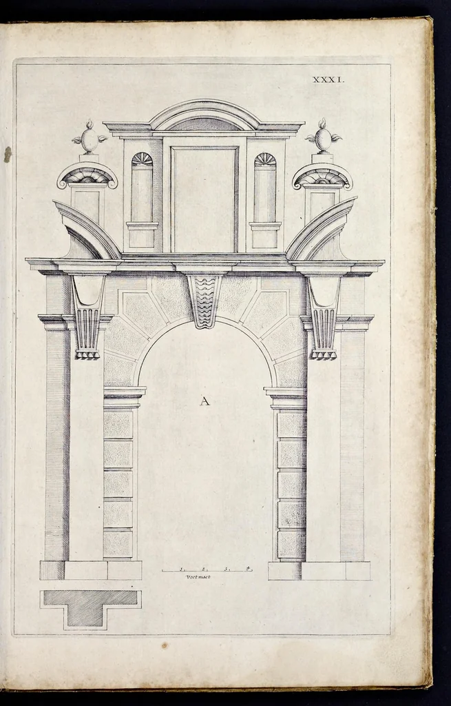 An illustration from Architectura moderna, ofte, Bouwinge van onsen tyt ..., 1631, leaf 92
