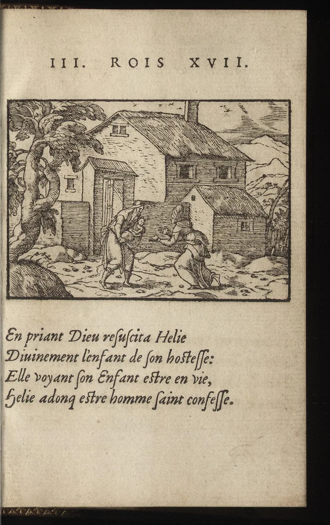 An illustration from Qvadrins historiqves d'Exode, 1553, leaf 100