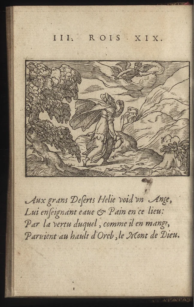 An illustration from Qvadrins historiqves d'Exode, 1553, leaf 101