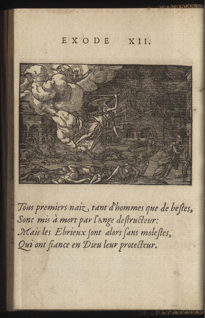 An illustration from Qvadrins historiqves d'Exode, 1553, leaf 33