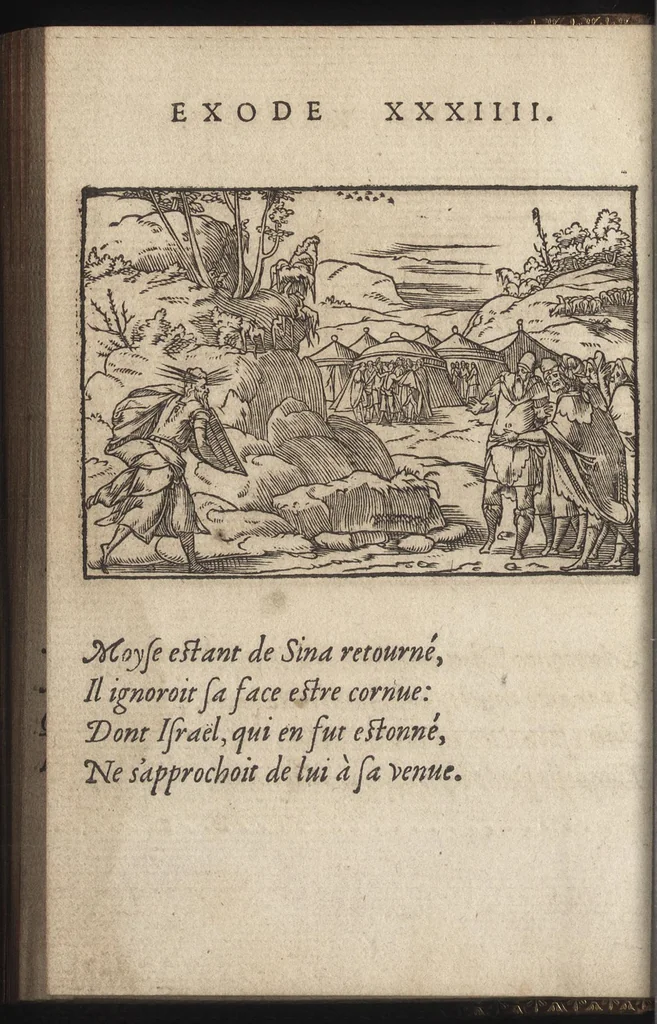 An illustration from Qvadrins historiqves d'Exode, 1553, leaf 63