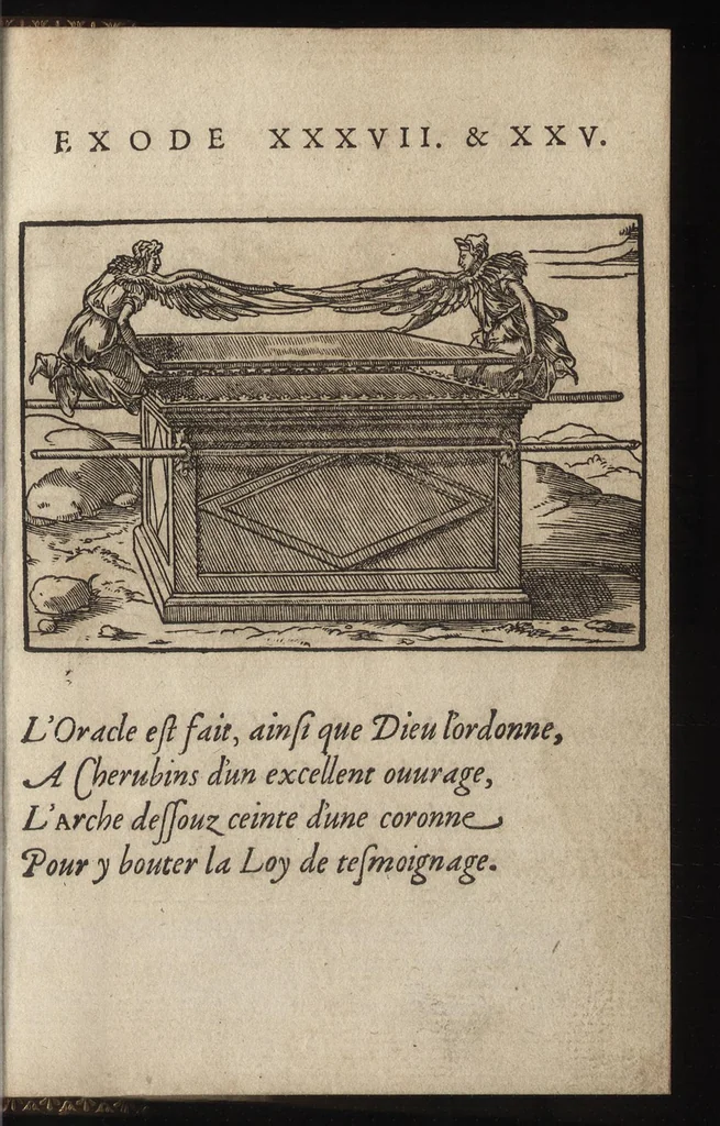 An illustration from Qvadrins historiqves d'Exode, 1553, leaf 66