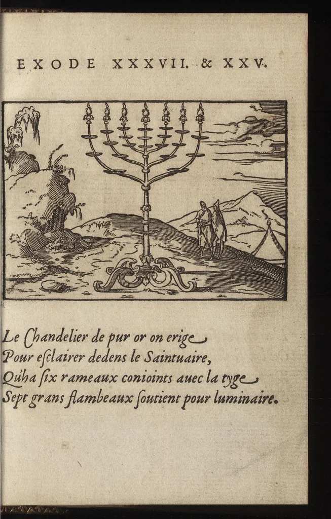 An illustration from Qvadrins historiqves d'Exode, 1553, leaf 68