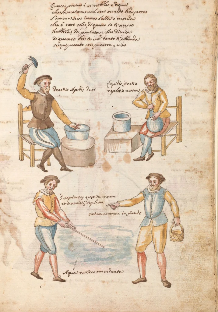 An illustration from Manly Palmer Hall collection of alchemical manuscripts, circa 1500-1825, 1500, leaf 13