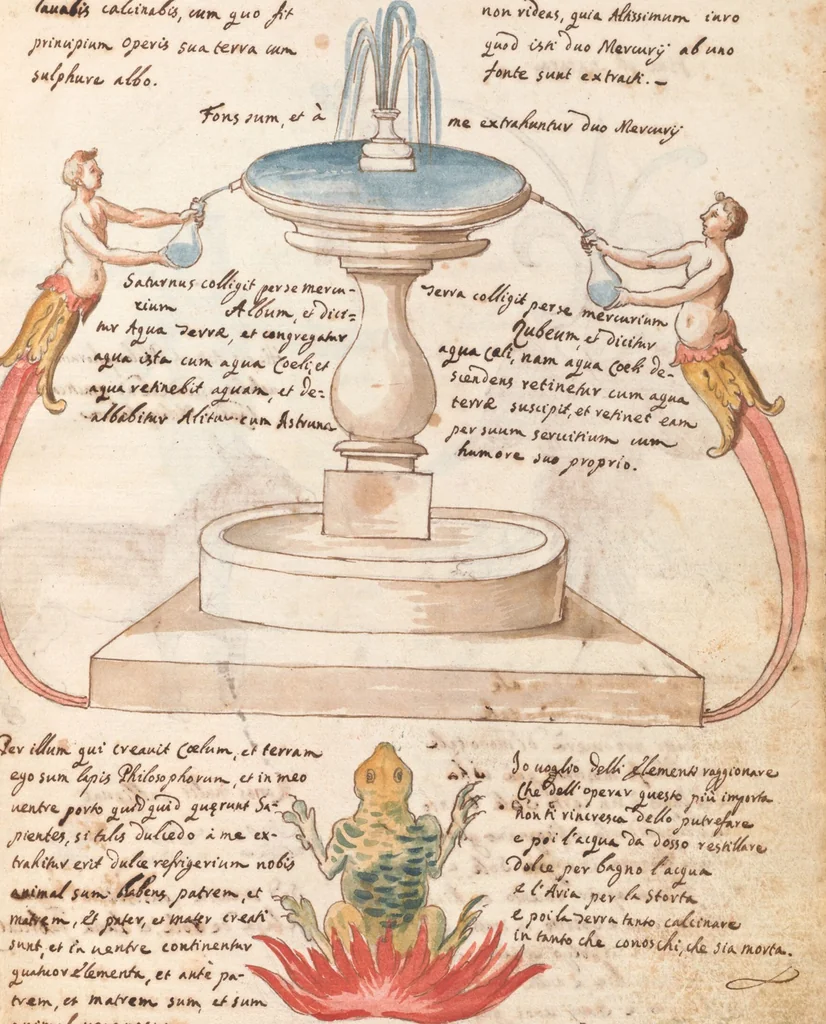 An illustration from Manly Palmer Hall collection of alchemical manuscripts, circa 1500-1825, 1500, leaf 17